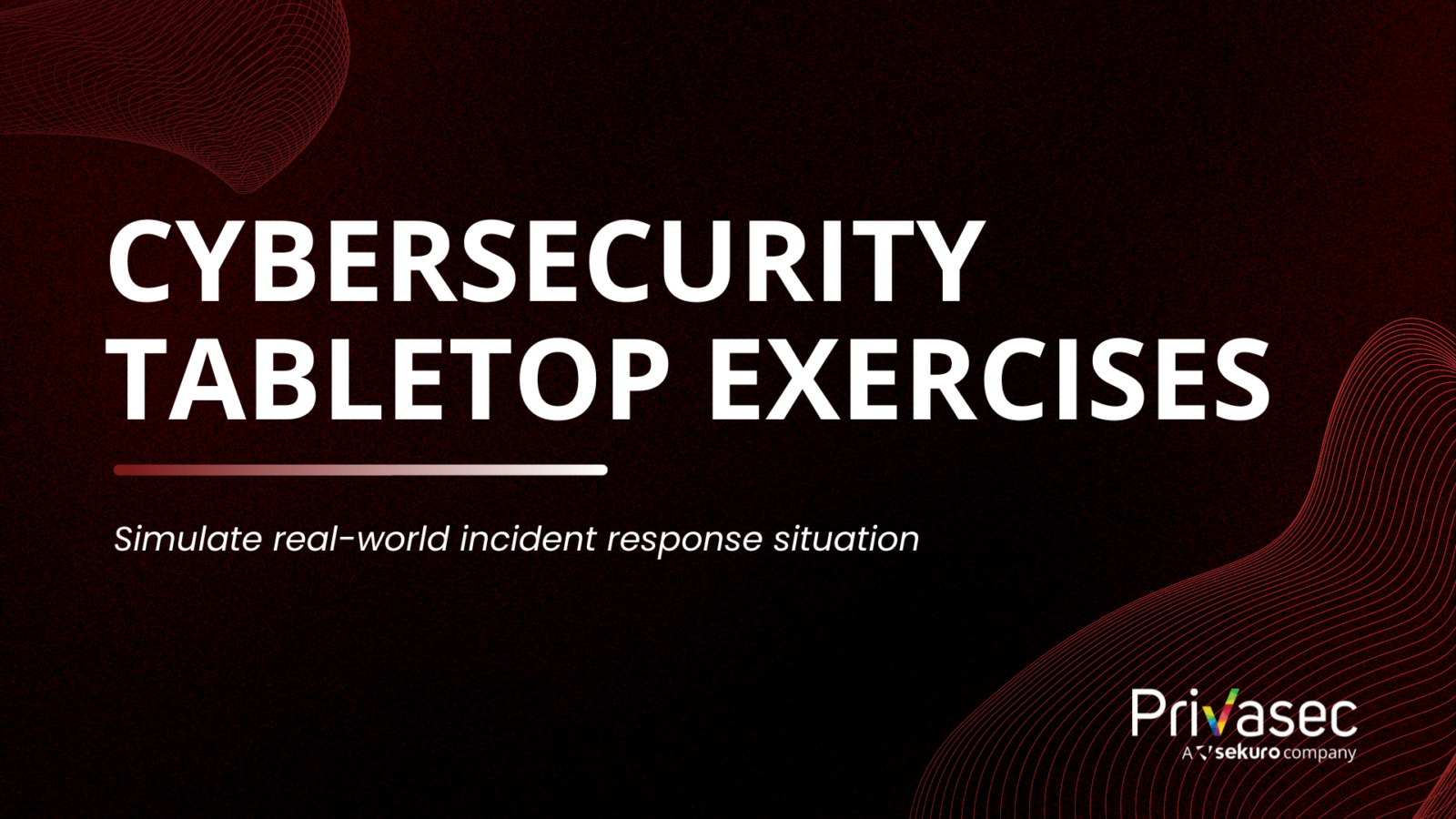 TTX Cybersecurity Tabletop Exercise Privasec Global